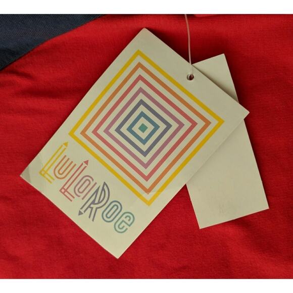 LuLaRoe Julia Dress Knit Knee Length Short Sleeves L New - Picture 4 of 7